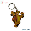 3D Tiger Soft PVC Rubber Keychain Wholesale